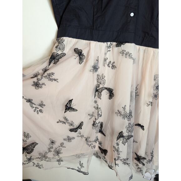 NWT Retro Stage 1950's Style Butterfly Patchwork Dress - Picture 6 of 11